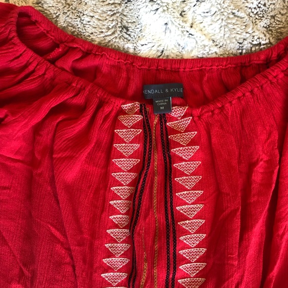 Pacsun hipster Coral Boho crop top - Picture 4 of 4